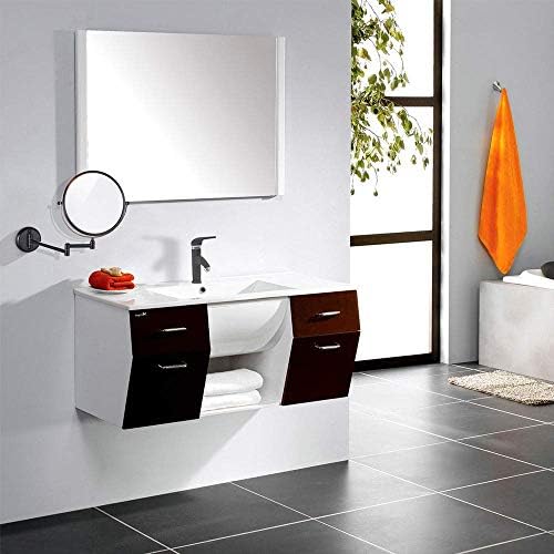 LIANXIAO - zidna ogledala za šminkanje koja povećavaju čvrsto dvostrano podesivo Kozmetičko ogledalo za kupatilo za brijanje toaletnog