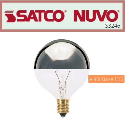 SATCO S3246 sijalica sa žarnom niti, 2 x 2 x 3 inča, Srebrna