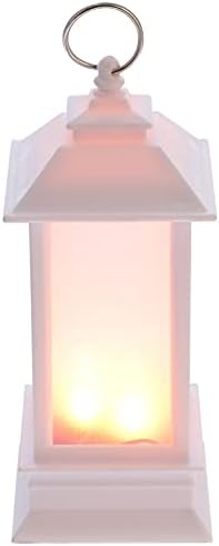 NUOBESTY Božić Candle Lantern Božić Flameless Lantern LED odmor treperenje lampa Sezonski dekorativno svjetlo Festival Home ukrasi za kuću dodatak bijele