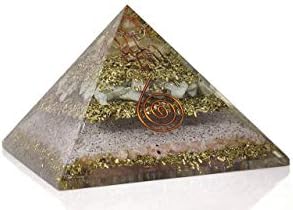 Orgonitna prodavnica ite, kristalno kvarc, zlatna folija orgone piramide za EMF zaštitu | Izlečenje kristala | Piramida za meditaciju