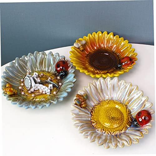 PLAFOPE Sunflower Soap držač za ukrašavanje ukrasnih ladica nakit ladica tuš sapun sapun sapun sapun sapun sapun nosač trajnica keramičkog
