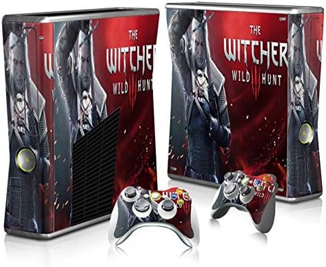 S-elektronska - trgovina-Vinilna naljepnica za kožu za Xbox 360 Slim konzola i kontroler-The Witcher 3, zaštitni, izdržljivi i jedinstveni poklopac za omotavanje naljepnica