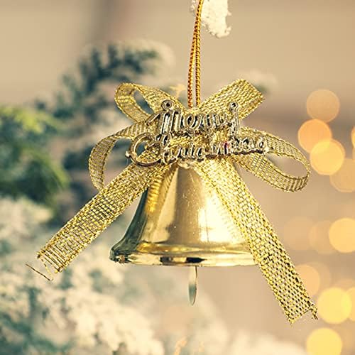 Božićna dekoracija plastičnog zvona privjesak mali privjesak zlato plastično zvono kao privjesak Božićni ukras zrcalni automobil