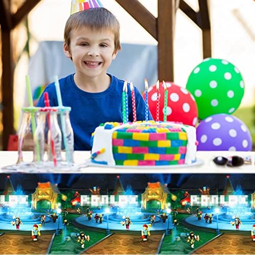 Ierpusdc 3kom robotski stolnjak, Crtić pokriva igre tematske dekoracije za rođendanske zabave potrepštine za djecu djevojčice dječaci djeca Baby Shower Party soba dekor Pipocgo-PDZJ0238