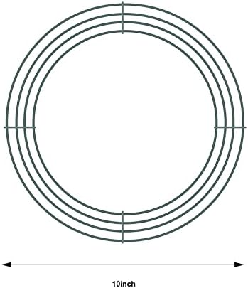 Sumind 6 komada žičani vijenac okvir metalni žičani prstenovi tamnozeleni okrugli vijenac oblik Izrada prstenova za Božić cvjetna dekoracija za kućne zabave
