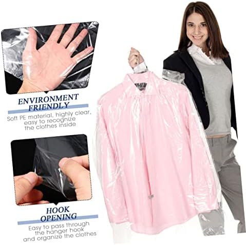 HANABASS 40kom odjeća za zaštitu od prašine torba za odlaganje prozirne plastične torbe za odjeću odijelo prozirna Odjeća pokrivač Odjeća pokrivač torba za hemijsko čišćenje Odjeća pokriva torba odijelo