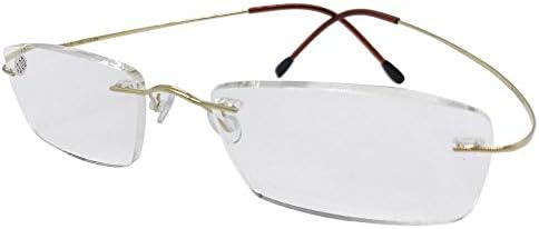 Naočare za čisti titanijumski okvir ultra svetli magnetni naočale za muškarce za muškarce Žene Diopter prezbipne starije naočale bez okvira