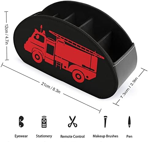 Vatrogasno vatrogasno vozilo daljinsko upravljanje daljinskim upravljačem PU kožni daljinski caddy lay Bedsedsed stol stola za pohranu