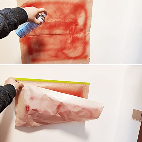 HPX Papir za farbanje boje - zidovi traka za farbanje 2 Rolls Automotive Paint Paper Rola sa ljepilom 17 inča Pakirače Papir Roll za slikanje zaštitne zidne obloge