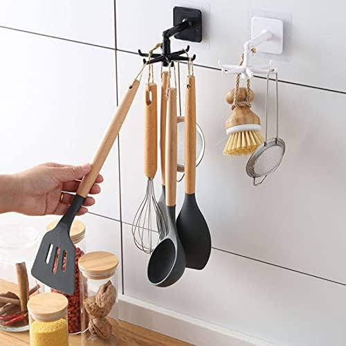 Endan metalne kuke za viseće ručne kuke za rutiranje od 360 ° up nosač bez označavanja, nosač kuhinje ili kuhinjski pribor za kuhinjski