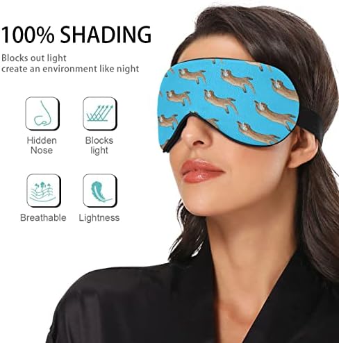 Unisex Sleep maska ​​za oči značajne noći za spavanje Spavaće masku Komforno omota za spavanje očiju