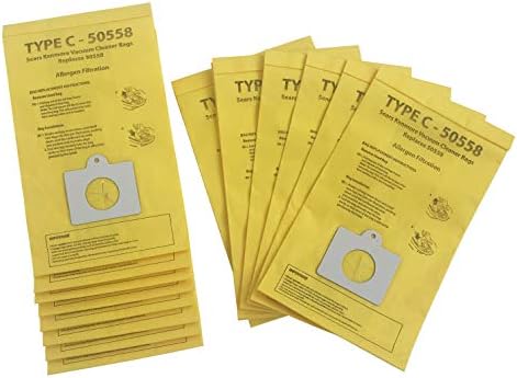 Qcqueencleano vakuumske torbe kompatibilne s kenmore kanisterom tipa C ili Q 5055, 50558, 50557 i Panasonic Tip C-5