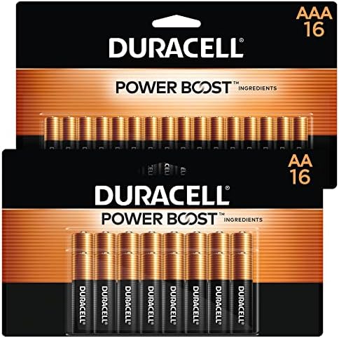 Duracell Coppertop AA + AAA baterije kombinovano pakovanje sa sastojcima za povećanje snage, 16 broji duplo A & trostruka a baterija sa dugotrajnom snagom, alkalna baterija-ukupno 32 broja