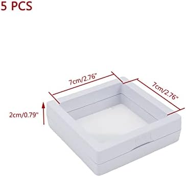 KUMGROT 5 kom 3d plutajuća vitrina 2,75 prozirna pe kutija za odlaganje nakita sa Ovjesnim okvirom Push-pull Box, za izazovne kovanice