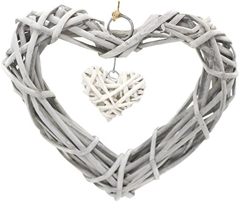 Dekoracija vjenčanica Wicker Početna strana strana stranačka ratana Heart Hanging Supplies Na kućnom dekoru Kristalne perlice na rolni