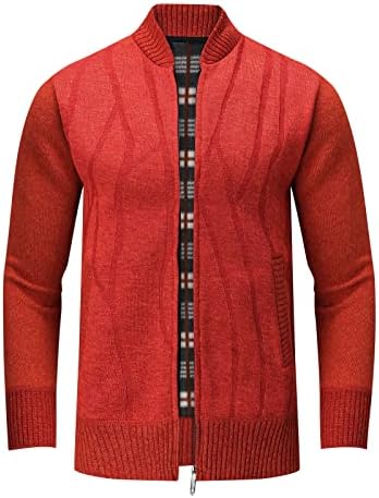 Džemper sa Cardiganom XXBR za muške, zimske mokežne izreze topla jakna Plesni unutrašnji patentni zatvarač casual slim fit džemper kaput