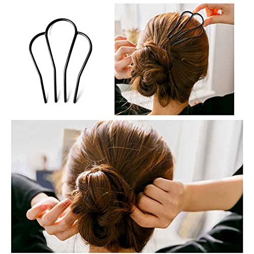 6 komada kose bočni češljevi za kosu klip za vilicu za kosu štapić za kosu za Updo punđa, u oblik češljevi za kosu za žene djevojke