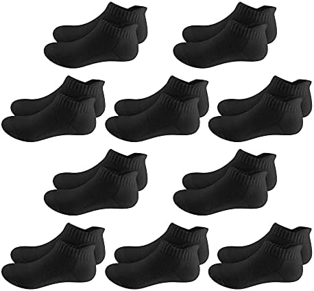 COZI FOOT 10 parova dječaci čarape za gležnjeve pola jastuka Atletičke djevojke djece s niskim rezom čarape