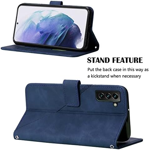 COTDINFOR torbica za novčanik za Samsung Galaxy S23 Plus, Galaxy S23 Plus futrola sa držačem kartice stalak za noge magnetna koža Flip Shockproof zaštitna futrola kompatibilna sa Samsung Galaxy S23 Plus Blue YB