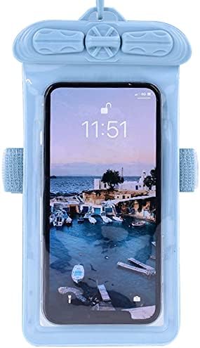 Vaxson futrola za telefon, kompatibilna sa Maya sistemom jetfon P6 / FREETEL P6 vodootporna torbica suha torba [ ne Film za zaštitu ekrana ] plava