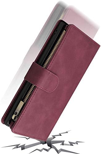 CHICASE torbica za novčanik za Galaxy Note 10 Plus, Samsung Note 10+ Plus futrola,kožna torbica držač džepnih kartica sa zatvaračem utori za narukvicu Flip zaštitni poklopac telefona za Samsung Galaxy Note 10 Plus