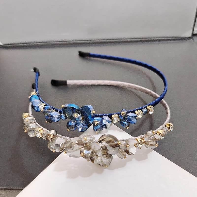 Walnut Exquisite Crystal Headband Rhinestone ručno rađena traka za glavu slatka i svestrana dodatna oprema za kosu