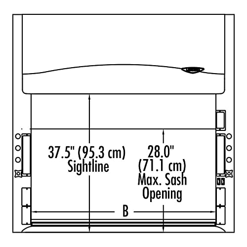 Labconco 111610000 Protector XL stacionarna laboratorijska Napa, 6' širina, 7.7 Vanjska dubina, 100-115v, 50/60 Hz