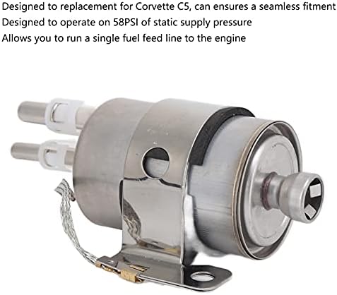 XTEVU regulator tlaka goriva i kombinirani filter - 58psi, AN-6 ugradnja, poboljšajte performanse sistema goriva, kompatibilne s Corvette