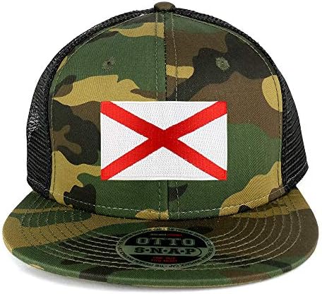 Armycrew Oversize XXL nova zakrpa Državne zastave Alabame Camo Mesh snapback kapa