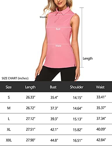 KORALHY ženske sportske Polo majice UPF50+ rukavice za Golf V vrat sa 4 dugmeta za brzo sušenje rezervoara