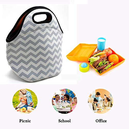 Allenlife vodootporna slatka mala neoprenska torba za ručak izolovane torbe kutija za ručak hladnjača za školsku djecu tinejdžerke žene