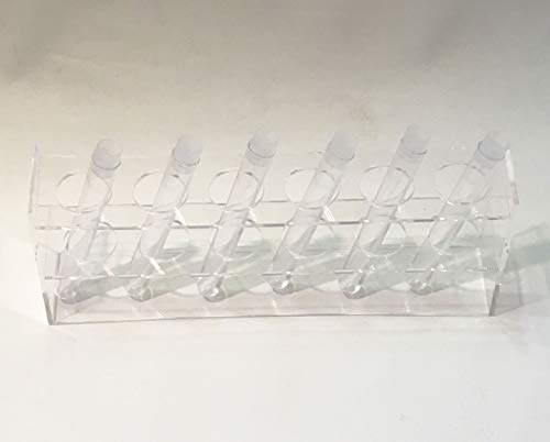 6 rupa prozirna akrilna plastična epruveta Bud Vase stalak za začine za bočice bočice četkica za zube cigare stalak za Razor olovku