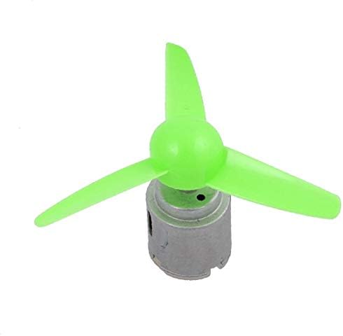 X-Dree R140 DC 9V 18000rpm Mini električni motor W 3 Vanes Green Propeler za RC model (R140 DC 9V 18000RPM Mini motor Eléctrico Con