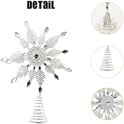 Topper TOPADORN SNOWFLAKE TEAMPER ORNAMENT METAL CENCE STAR TREEPT ZA DOMURANJUĆA ZAMRJENI ZIMSKI BOŽIĆ