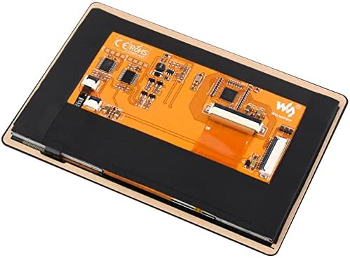 Waveshare Touch DSI prikaz 800 x 480, IPS ekran, LCD sa 5 tačaka, kompatibilan sa maline PI 4B / 3B + / 3A + / 3b / 2b / b + / a +, komputeni modul3 / 3 + / Compute modul 4