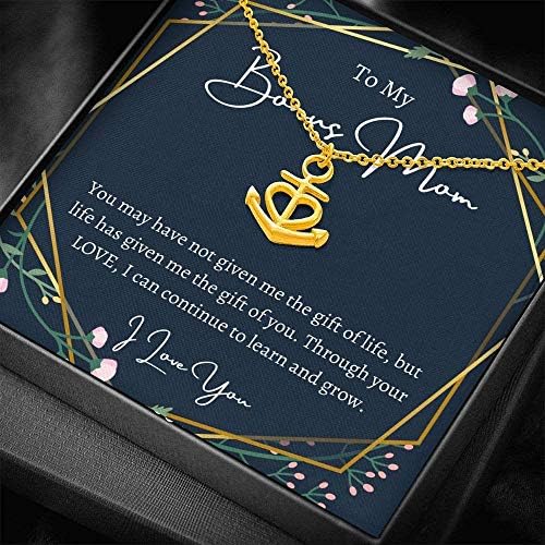 Nakit za poruke, ručno izrađena ogrlica - personalizirani poklon privjesak za sidrenje privjeska, na moj bonus mama, poklon od vas,