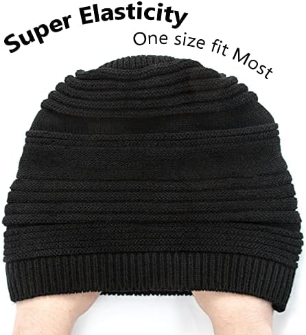 Senker Moda 2 paket zima Slouchy kapa šešir za žene & amp; muškarci, pletene meke udoban Oversized toplim šeširima