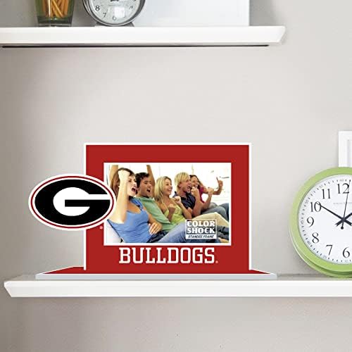 Color Shock Georgia Bulldogs 4 x6 Stand okvir za fotografije, crvena