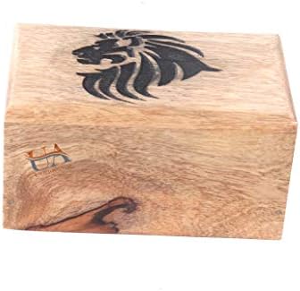 Jedinstvena umjetnost Lijepo ručno izrađena i ručna oslikana prirodna drvena kutija za urne. Drvena kremacija urne za pepeo za ljudsko