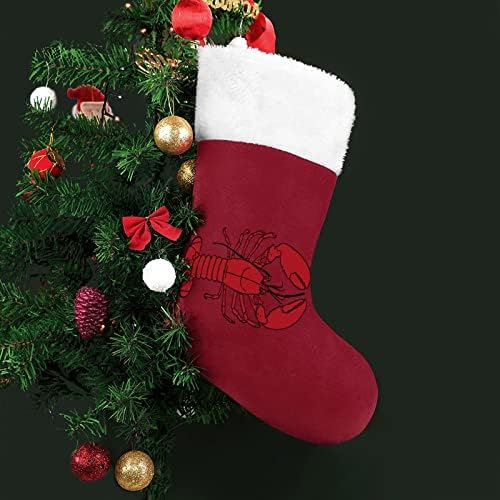 Božićne čarape Božićne čarape Viseće čarape Ispis Xmas Tree Kamin Dekoracija