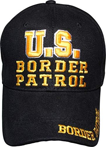 Let it Fly US Border Patrol Crna vezena kapa za šešir
