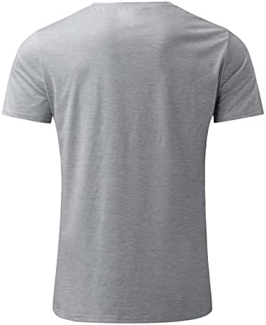 Muška majica Grafički vintage opruga za ispis rukava za vrat Vintage Djelomična okrugla košulja za tanke majice za
