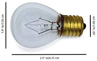 Lava lampa sijalica 130v 25W sijalica od Lumenivo-zamjenjuje 120v 25 W S11 sijalice – 14,5 Lava lampe, Bubble Light & svjetlucave lampe – 25 W Intermediate E17 osnovna sijalica - sijalica uređaja-1 pakovanje