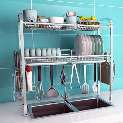 Dmuniz sudoperi, stalak za suđe, 2 vrste kuhinjskog sušenja za sušenje stalak za odvod tabela za tambenizer Organizator / 84 * 28 * 82cm