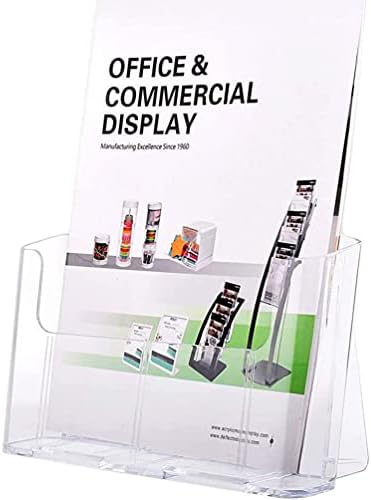 iplusmile držač za brošuru stalak akrilni držač za brošuru, korpa za stolni časopis A4 plastični držač za datoteke za montiranje na