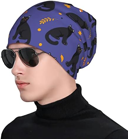 Halloween Bats Beanie šeširi smiješni pleteni šešir rastezljivi šal za glavu za odrasle muškarce žene