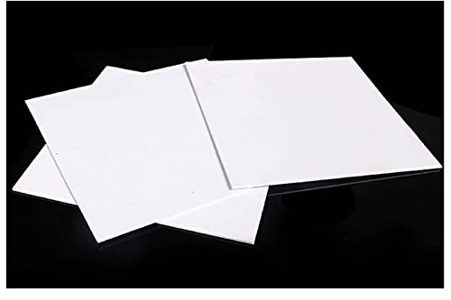 Bopaodao Bijela PVC ploča, Plastična ploča, Lim, čvrsta ploča, koristi se u građevinskoj industriji, ambalažnoj industriji, 4mm x 100mm x 200mm, 4kom
