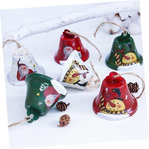 HonMeet Santa Bell Santa Decor Santa Sleigh Decor Santa Claus Ornamenti 3pcs Božićno stablo Ukrasi Xmas Hanging Bell Božićna zvona