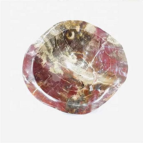 Mrxfn Crystal grube ručne rezbarene prirodne crvene fosile od crvenog drveta Kamene posude Kristalni ukrasi 1pc