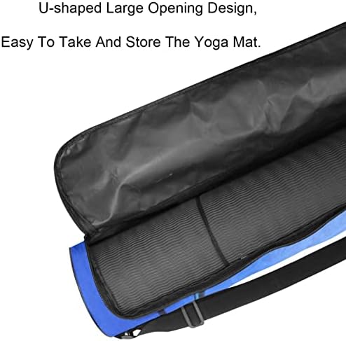RATGDN torba za prostirku za jogu, Birds Loons Exercise Yoga Mat Carrier full-Zip Yoga Mat torba za nošenje sa podesivim remenom za